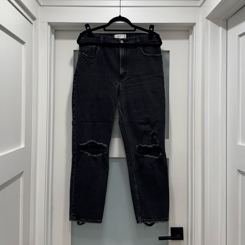 Abercrombie & Fitch The Ankle Straight Ultra High Rise Jeans
